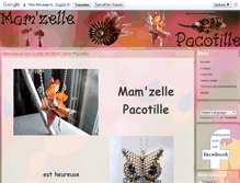 Tablet Screenshot of mamzellepacotille.com